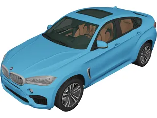 BMW X6M (2015) 3D Model