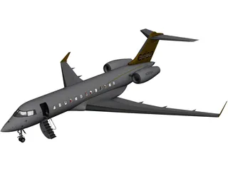 Bombardier Global 6000 3D Model