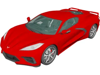 Chevrolet Corvette C8 Stingray (2020) 3D Model