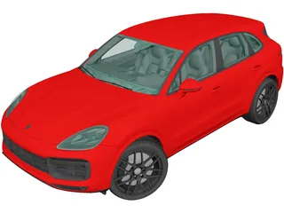 Porsche Cayenne Turbo (2018) 3D Model
