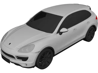 Porsche Cayenne Hybrid (2011) 3D Model