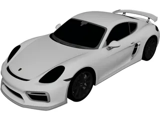 Porsche Cayman GT4 (2015) 3D Model