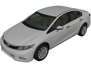 Honda Civic Sedan (2012) 3D Model