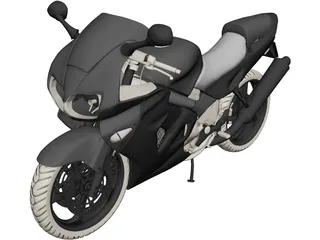 Honda VFR 800 Interceptor (1998) 3D Model