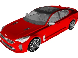 Kia Stinger GT (2022) 3D Model