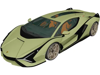 Lamborghini Sian (2020) 3D Model
