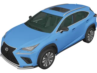 Lexus NX F-Sport (2017) 3D Model