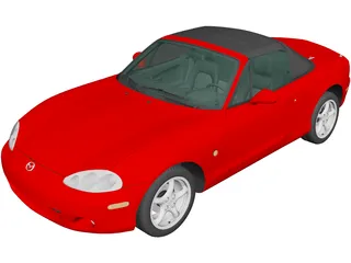 Mazda MX-5 Convertible (1998) 3D Model