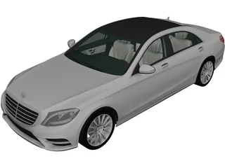 Mercedes-Benz S-class (2014) 3D Model