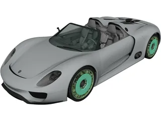 Porsche 918 Spyder (2011) 3D Model