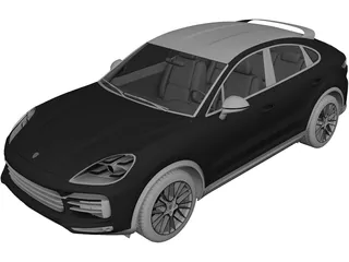 Porsche Cayenne Turbo Coupe (2019) 3D Model