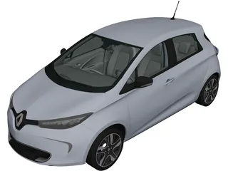 Renault ZOE (2013) 3D Model