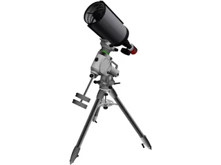 SkyWatcher EQ6-R and TS RC8 Telescope CAD 3D Model