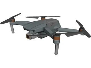 DJI Mavic Drone CAD 3D Model