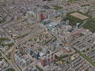 Hague City, Netherlands (2023) 3D Model