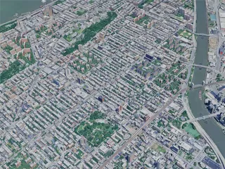 New York City, Upper Manhattan, USA (2024) 3D Model