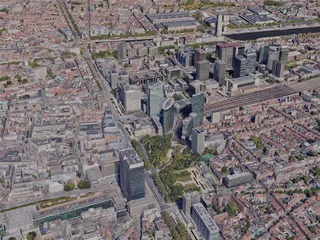 Brussels City, Belgium (2023) 3D Model