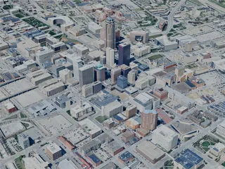 Des Moines City, IA, USA (2024) 3D Model