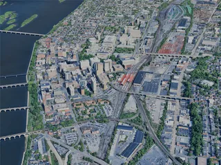 Harrisburg City, PA, USA (2024) 3D Model