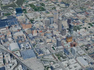 Indianapolis City, IN, USA (2024) 3D Model