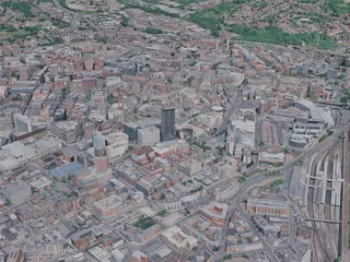 Sheffield City, UK (2023) 3D Model