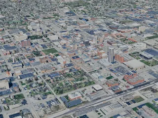 Springfield City, IL, USA (2024) 3D Model