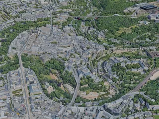 Luxembourg City, Luxembourg (2023) 3D Model