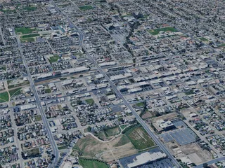 Porterville City, CA, USA (2023) 3D Model