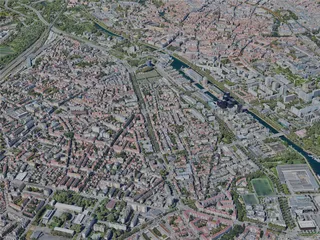 Strasbourg City, France (2023) 3D Model