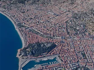 Nice City, France (2024) 3D Model