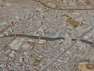 Tsu City, Japan (2023) 3D Model