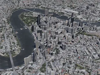 Brisbane City, Australia (2023) 3D Model