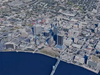 Jacksonville City, USA (2024) 3D Model