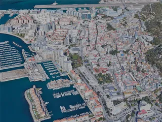 Gibraltar City, UK (2023) 3D Model