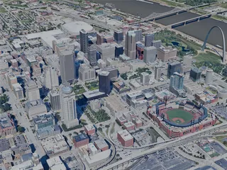 St. Louis City, MO, USA (2023) 3D Model