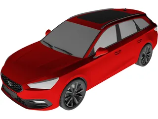 Seat Leon Sportstourer (2022) 3D Model