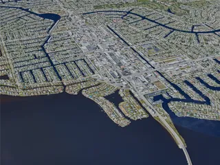 Cape Coral City, FL, USA (2023) 3D Model