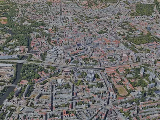 Halle (Saale) City, Germany (2022) 3D Model