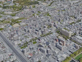 Himeji City, Japan (2022) 3D Model