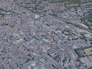 Luton City, UK (2022) 3D Model