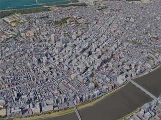 Niigata City, Japan (2023) 3D Model