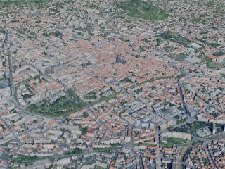 Clermont-Ferrand City, France (2024) 3D Model