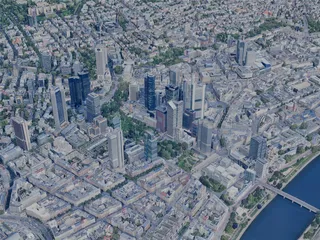 Frankfurt City, Germany (2024) 3D Model