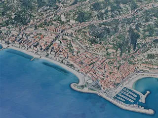 Menton City, France (2023) 3D Model