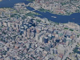 Ottawa City, ON, Canada (2024) 3D Model