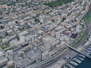 Tacoma City, WA, USA (2024) 3D Model