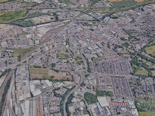 Doncaster City, UK (2023) 3D Model