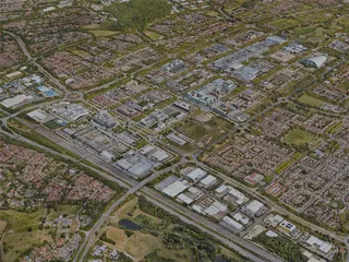 Milton Keynes City, UK (2022) 3D Model