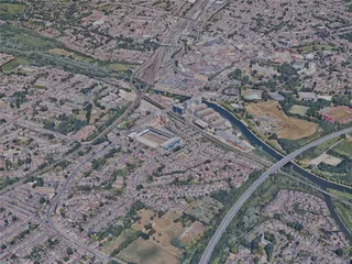 Peterborough City, UK (2023) 3D Model