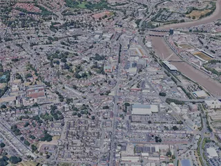 Newport City, UK (2023) 3D Model